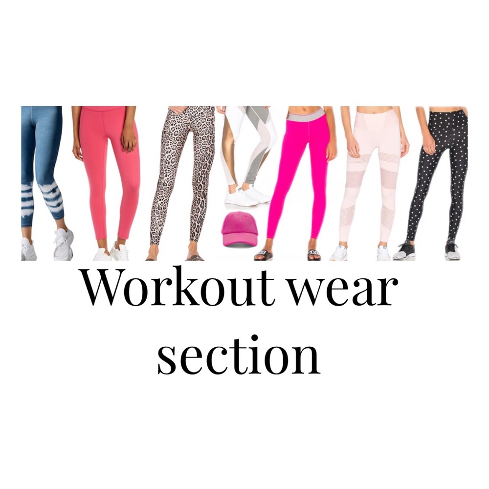 Workout wear section